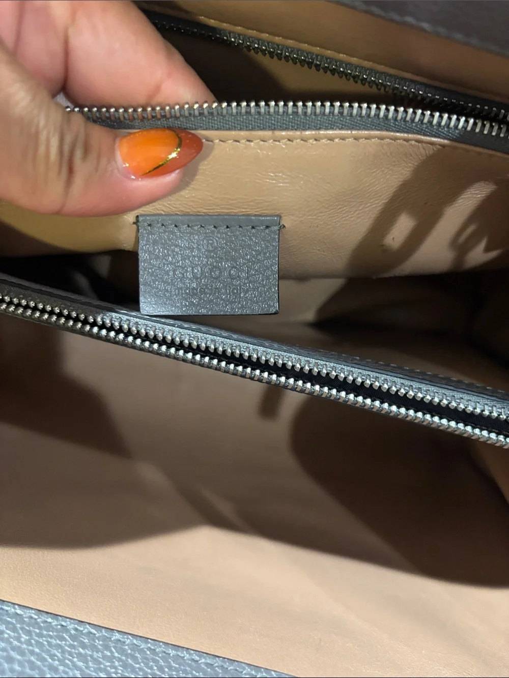 Gucci Gray Leather Satchel with Gold Horsebit Detail